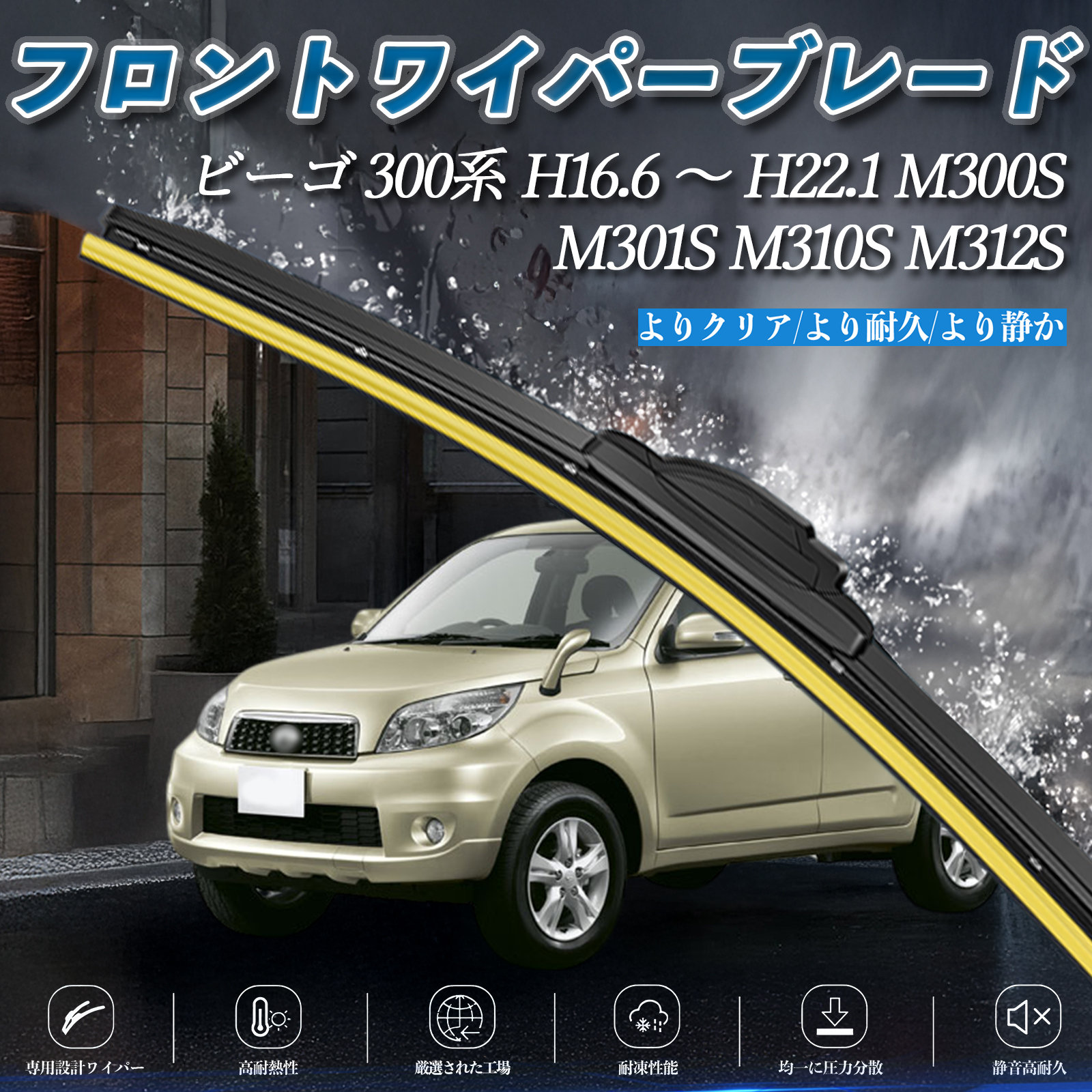 �r�[�S 300�n M300S M301S M310S M312S �G�A�����C�p�[ �t���b�g ���C�p�[ �u���[�h ��̌^ �t�����g���C�p�[ �É� ���i�� ���ϋv 2�{�Z�b�g WeCar