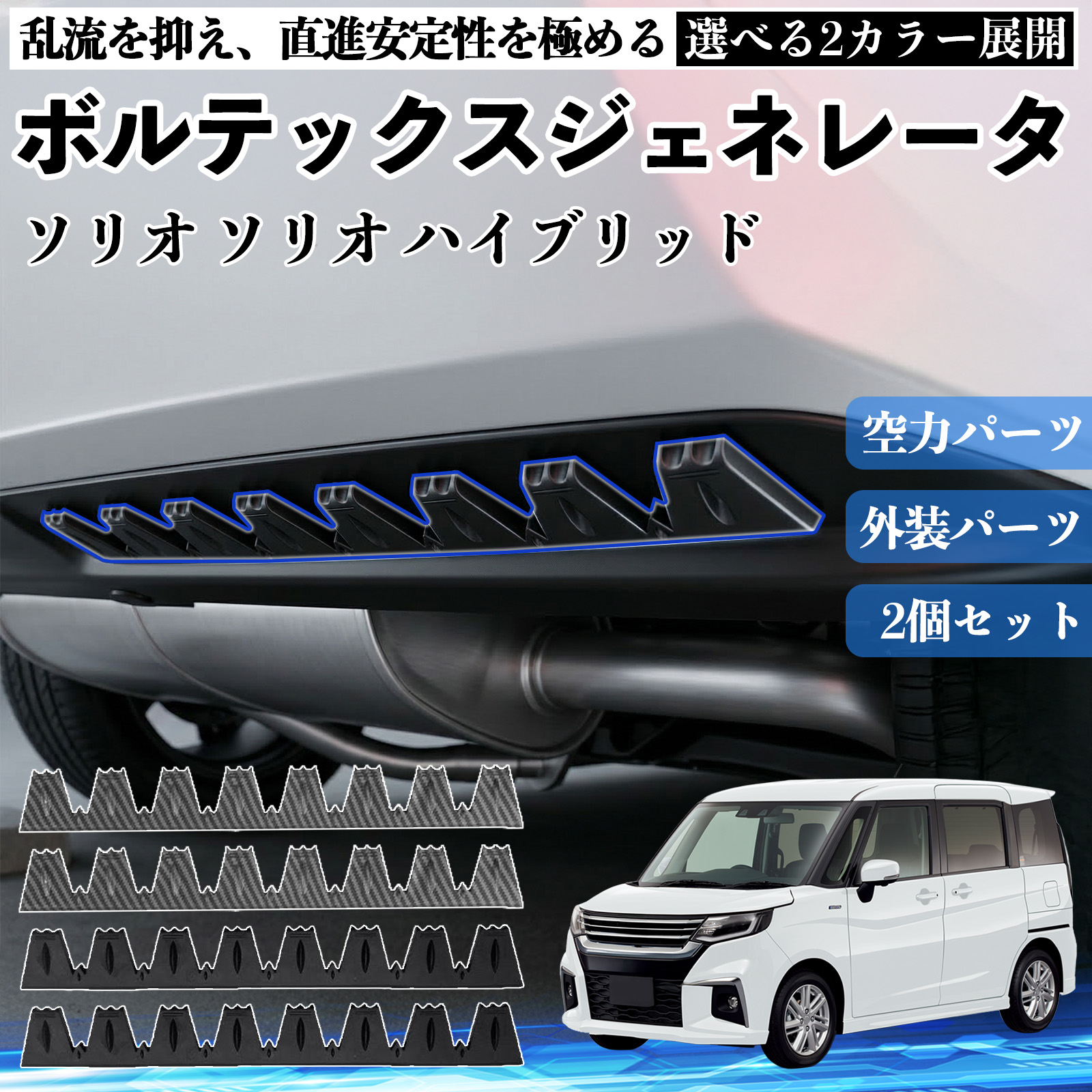 トヨタ ノア ヴォクシー エスクァイア 80系 ボルテックスジェネレータ