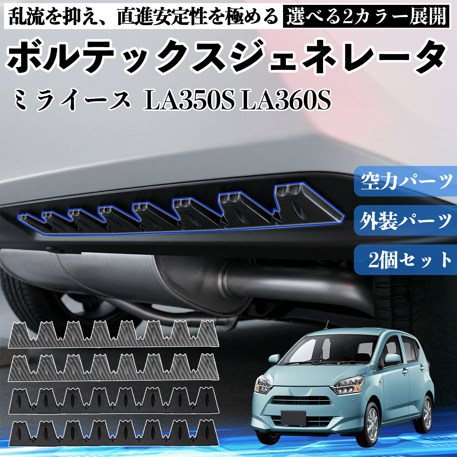 トヨタ ノア ヴォクシー エスクァイア 80系 ボルテックスジェネレータ