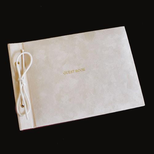 芳名帳 ゲストブック 結婚式 バインダー ウェディング シンプル 名前のみ