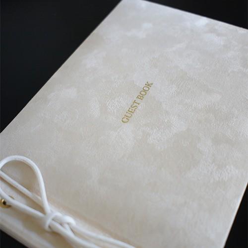 芳名帳 ゲストブック 結婚式 バインダー ウェディング シンプル 名前のみ