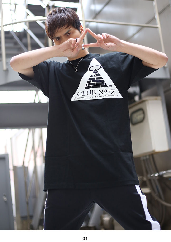 クラブノイズ CLUB NO1Z Tシャツ 半袖 黒 ピラミッド ダンス