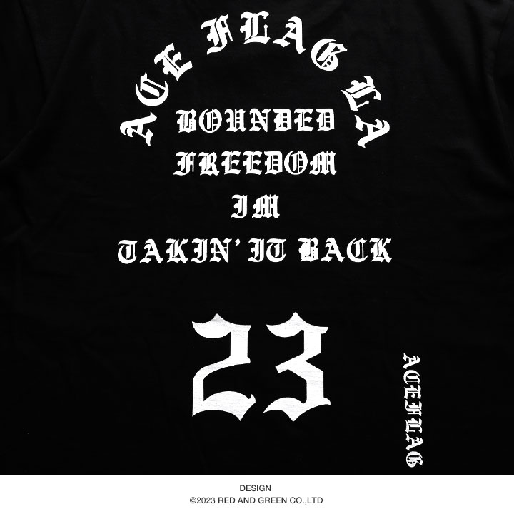 ACE FLAG ロンT 春秋冬用 大きいサイズ エースフラッグ Tシャツ 長袖 英字ロゴ｜weekindenim｜12