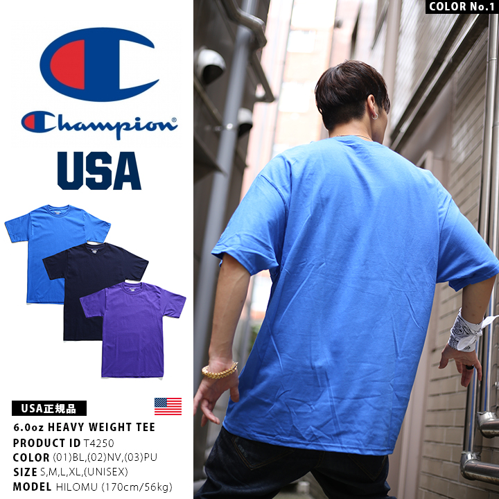チャンピオン CHAMPION USAモデル 無地 Tシャツ : 本格派大人のB系XL&