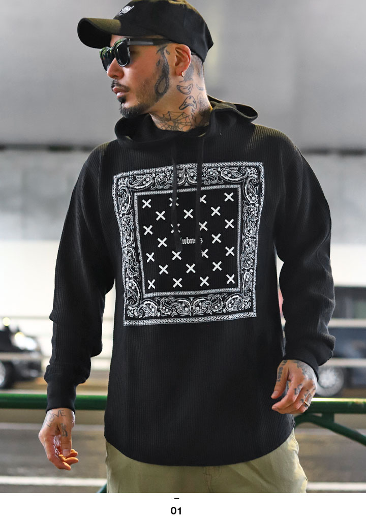 楽天市場】CLUB NO1Z バンダナ 大判 メンズ レディース 全2色