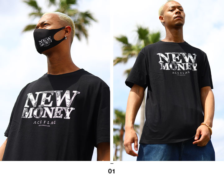 エースフラッグ Aceflag Tシャツ 半袖 大きいサイズ かっこいい おしゃれ ドル柄 ロゴ New Money シンプル ビッグシルエット アメカジ 西海岸 本格派大人のb系xl 零zero 通販 Yahoo ショッピング