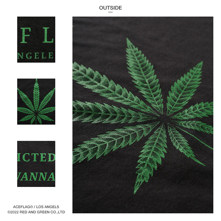 ACE FLAG Tシャツ 半袖 大きいサイズ エースフラッグ シンプル 大麻 マリファナ ヘンプ ロゴ チカーノ ローライダー｜weekindenim｜16