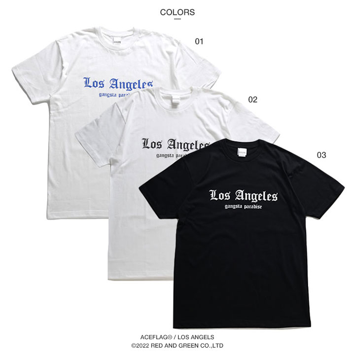 ACE FLAG Tシャツ 半袖 大きいサイズ エースフラッグ シンプル 西海岸 Los Angeles ロサンゼルス ギャング スラング クリップス｜weekindenim｜08