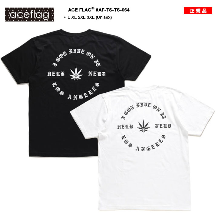 ACE FLAG Tシャツ 半袖 大きいサイズ エースフラッグ ビッグシルエット オーバーサイズ 大麻 マリファナ ヘンプ ロゴ｜weekindenim｜04