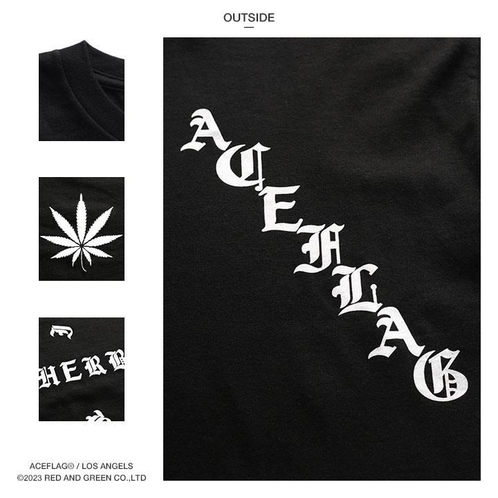 ACE FLAG Tシャツ 半袖 大きいサイズ エースフラッグ ビッグシルエット オーバーサイズ 大麻 マリファナ ヘンプ ロゴ｜weekindenim｜14
