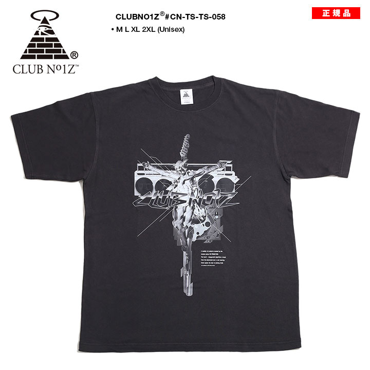 CLUB NO1Z 黒シブ Tシャツ 半袖 大きいサイズ クラブノイズ オーバー