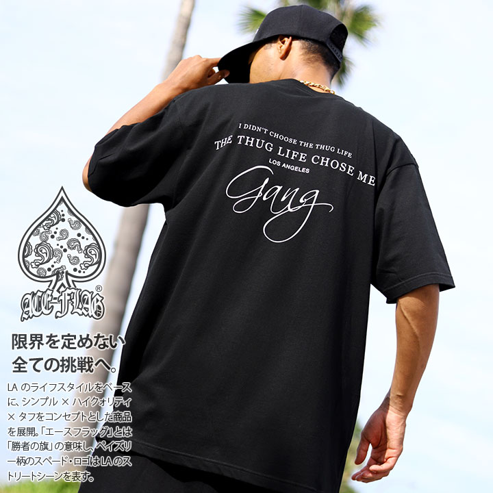 ACEFLAG（エースフラッグ） ACE FLAG Tシャツ 半袖 メンズ 春夏用 黒 