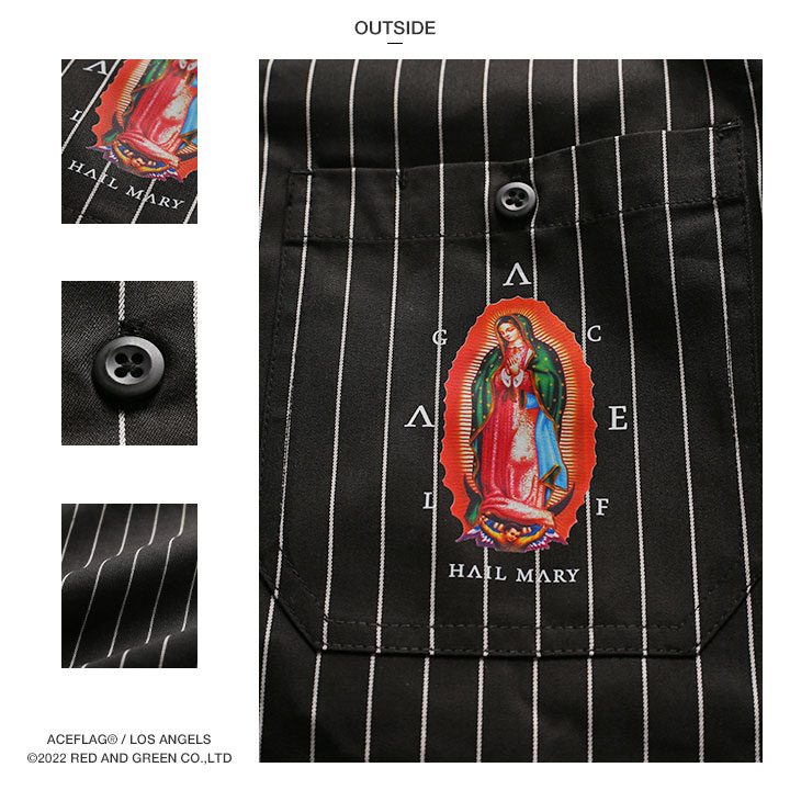 ACEFLAG（エースフラッグ） 半袖シャツ 大きいサイズ シャツ 半袖 柄