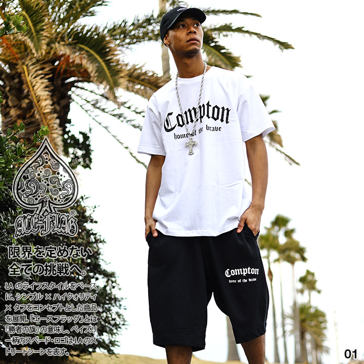 入手困難 エースフラッグ ACEFLAG セットアップ 半袖 THUG LIFE ACEFLAG ACE FLAG 上下セット 半袖 ブランド Tシャツ ハーフ