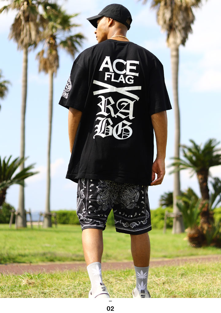 ACEFLAG（エースフラッグ） 上下セット 半袖 ブランド Tシャツ ハーフ