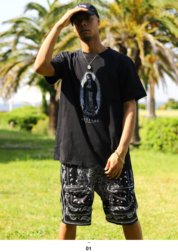 ACEFLAG（エースフラッグ） 上下セット 半袖 ブランド Tシャツ ハーフ