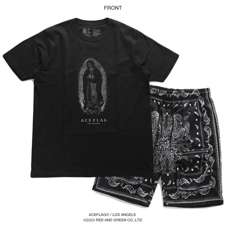 ACEFLAG（エースフラッグ） 上下セット 半袖 ブランド Tシャツ ハーフ