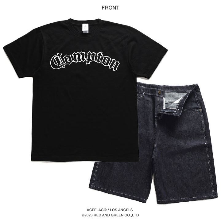 入手困難 エースフラッグ ACEFLAG セットアップ 半袖 Compton 楽天市場】【50%OFF】ACE FLAG 上下セット セットアップ 半袖