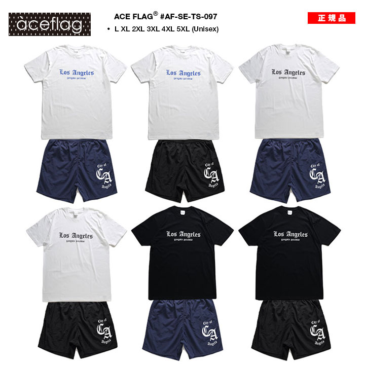 ACEFLAG（エースフラッグ） 上下セット 半袖 ブランド Tシャツ ハーフ