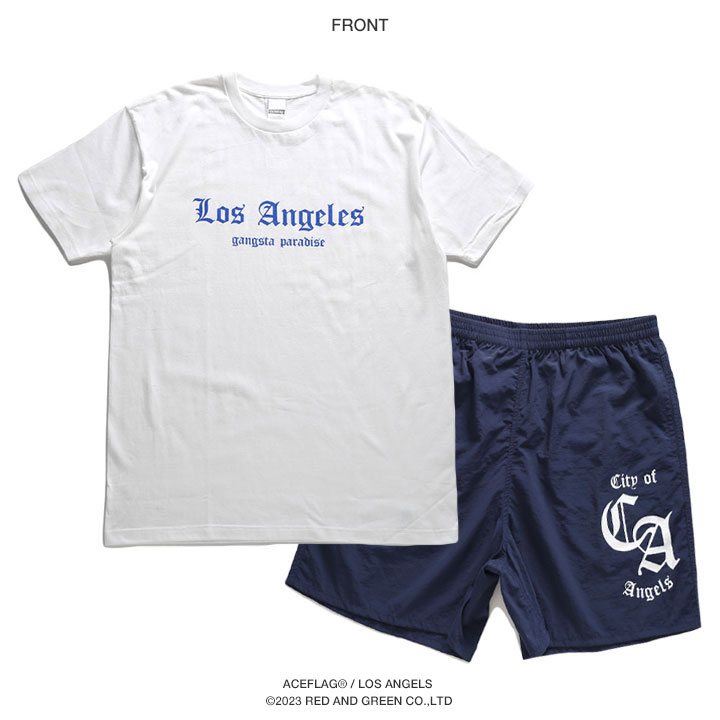 ACEFLAG（エースフラッグ） 上下セット 半袖 ブランド Tシャツ ハーフ