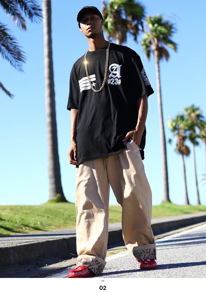 ACEFLAG ACE FLAG 上下セット 半袖 ブランド Tシャツ チノパン ロング  