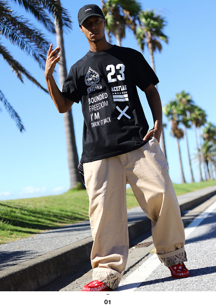 ACEFLAG（エースフラッグ） 上下セット 半袖 ブランド Tシャツ