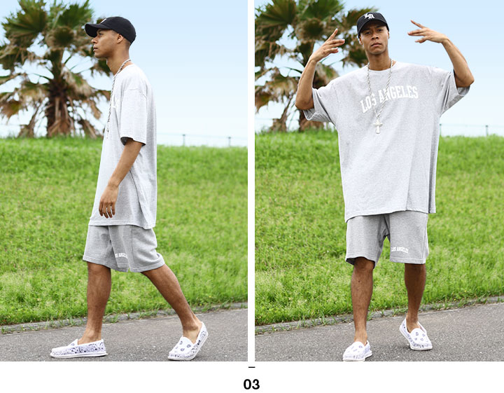 ACEFLAG（エースフラッグ） 上下セット 半袖 ブランド Tシャツ LA