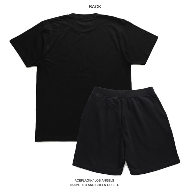 ACEFLAG ACE FLAG 上下セット 半袖 ブランド Tシャツ LA ハーフ
