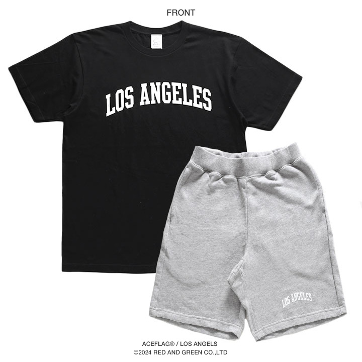 ACEFLAG（エースフラッグ） 上下セット 半袖 ブランド Tシャツ LA