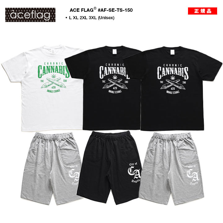 ACEFLAG（エースフラッグ） 上下セット 半袖 ブランド Tシャツ ハーフ