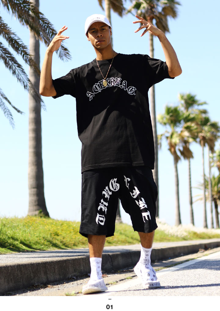 キャラクターTシャツ・パンツセット ACEFLAG（エースフラッグ） 上下セット 半袖 ブランド Tシャツ ハーフ