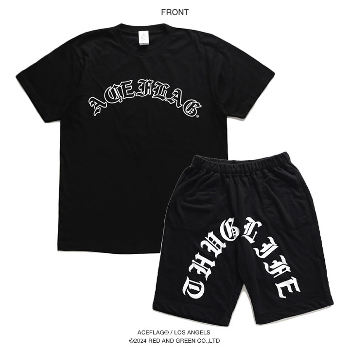 ACEFLAG（エースフラッグ） 上下セット 半袖 ブランド Tシャツ ハーフ
