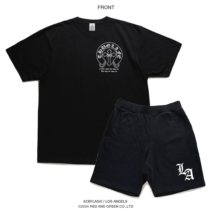 ACEFLAG ACE FLAG 上下セット 半袖 ブランド Tシャツ ハーフ