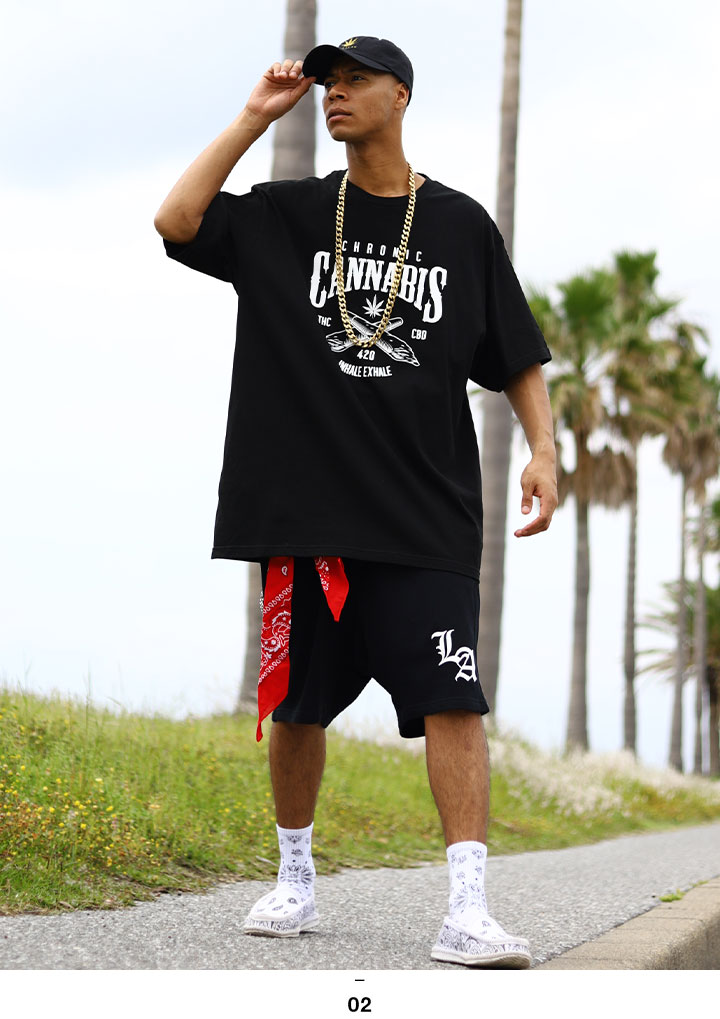 ACE FLAG 上下セット 半袖 ブランド Tシャツ ハーフパンツ メンズ 春夏用 全2色 大きいサイズ エースフラッグ セットアップ スウェット バッズ 大麻 マリファナ ヘンプ ビッグシルエット b系 ヒップホップ ストリート系 ハイ 新作 AF-SE-TS-148 ACEFLAG（エースフラッグ） 上下セット 半袖 ブランド Tシャツ ハーフ