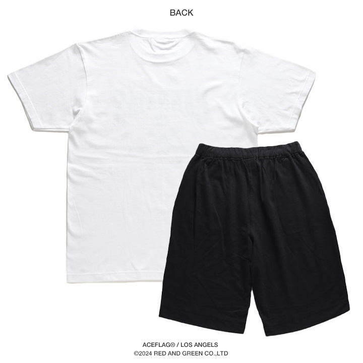 ACEFLAG ACE FLAG 上下セット 半袖 ブランド Tシャツ ハーフ