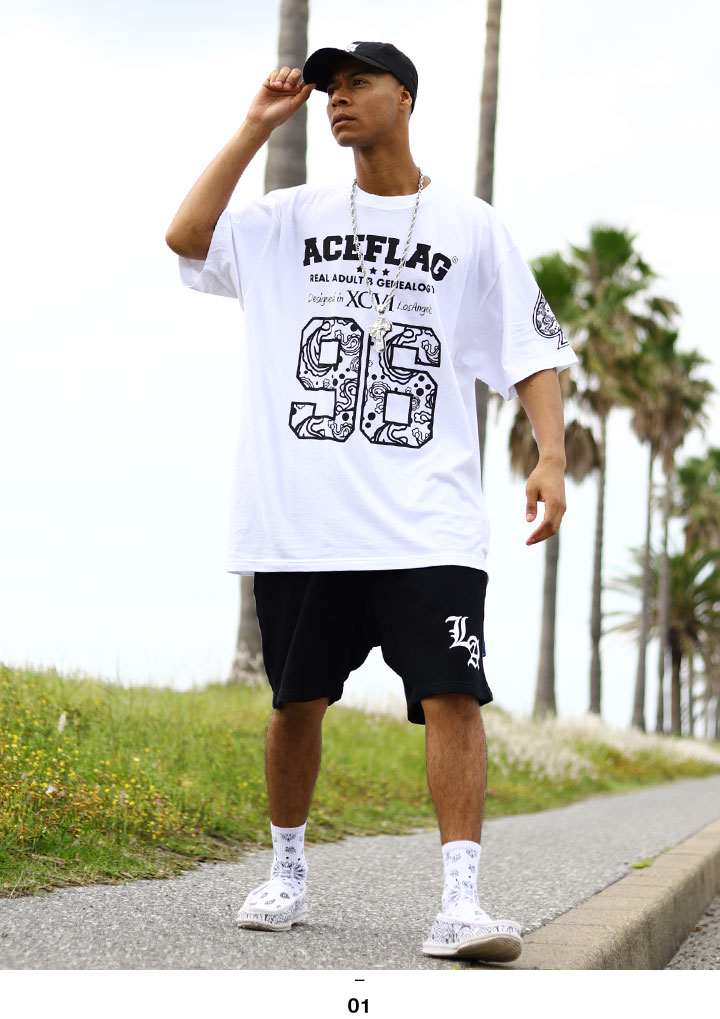 ACEFLAG（エースフラッグ） 上下セット 半袖 ブランド Tシャツ ハーフ