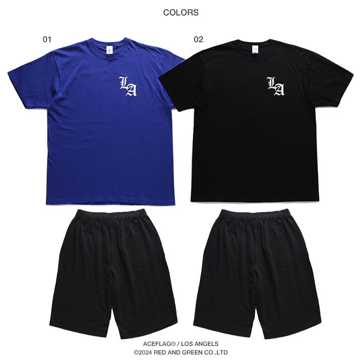 ACEFLAG（エースフラッグ） 上下セット 半袖 ブランド Tシャツ ハーフ