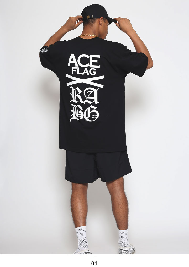 ACEFLAG（エースフラッグ） 上下セット 半袖 ブランド Tシャツ ハーフ