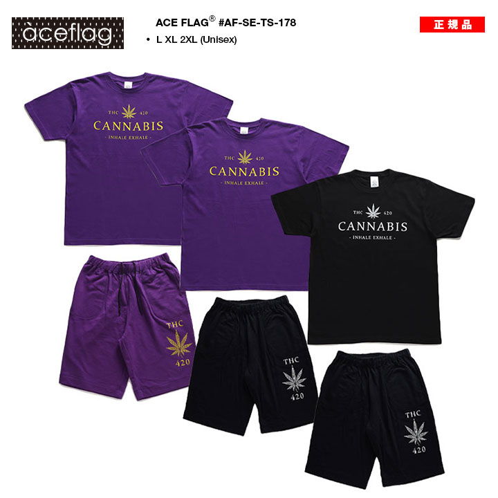 ACEFLAG（エースフラッグ） 上下セット 半袖 Tシャツ ハーフパンツ