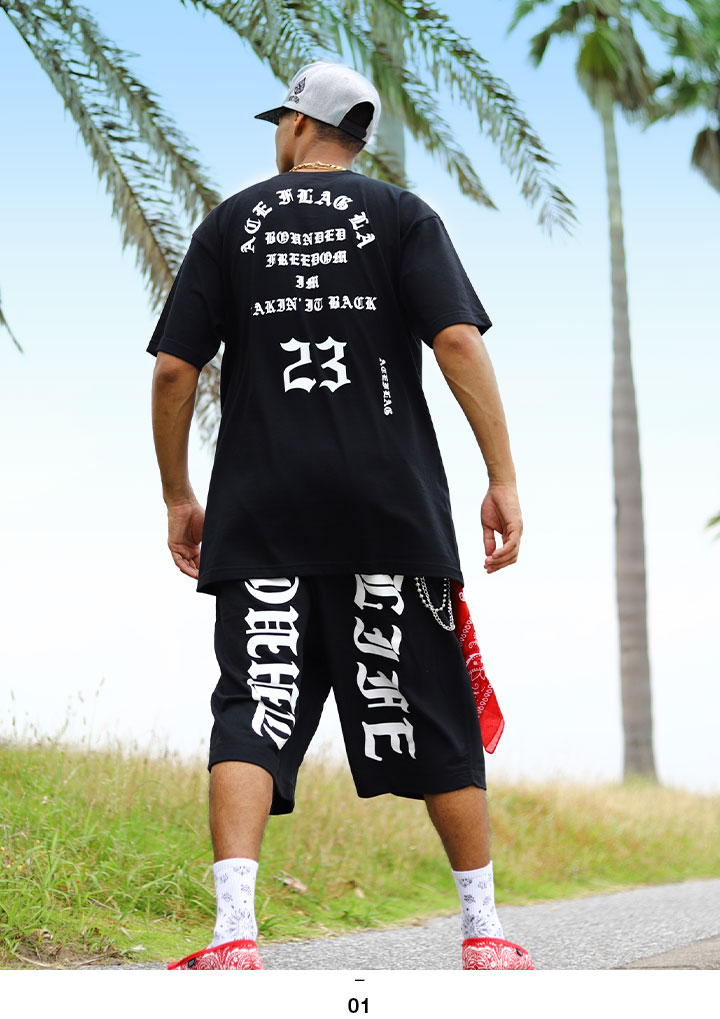 入手困難 エースフラッグ ACEFLAG セットアップ 半袖 Pablo ACEFLAG ACE FLAG 上下セット 半袖 ブランド Tシャツ ハーフ