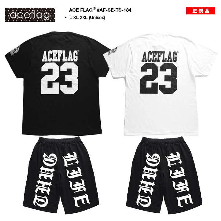 ACEFLAG ACE FLAG 上下セット 半袖 ブランド Tシャツ ハーフ