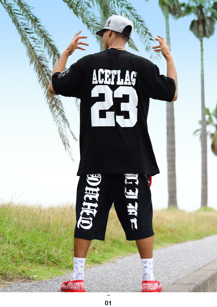 ACEFLAG（エースフラッグ） 上下セット 半袖 ブランド Tシャツ ハーフ