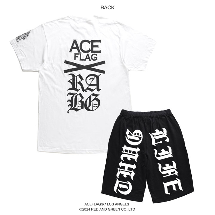 ACEFLAG（エースフラッグ） 上下セット 半袖 ブランド Tシャツ ハーフ