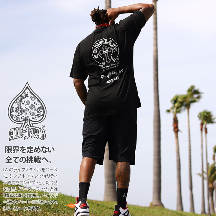 ACEFLAG ACE FLAG 上下セット 半袖 ブランド Tシャツ ハーフ
