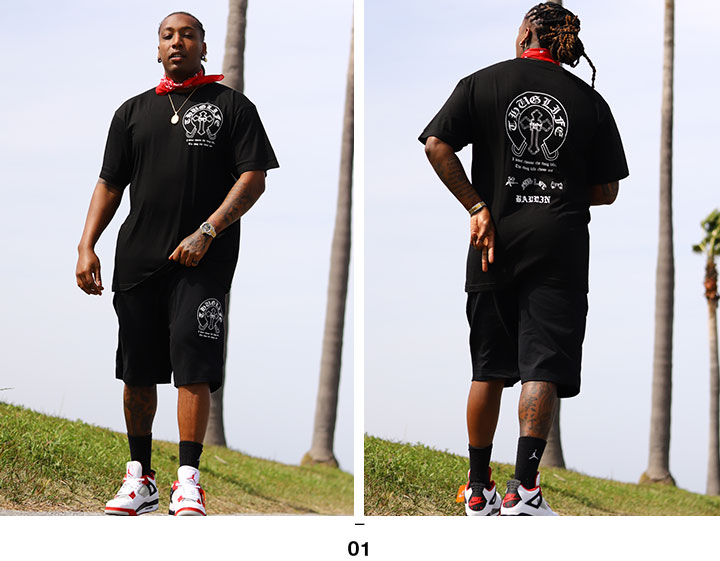 ACEFLAG（エースフラッグ） 上下セット 半袖 ブランド Tシャツ ハーフ