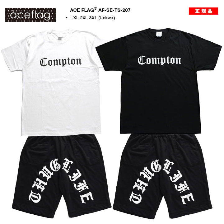 入手困難 エースフラッグ ACEFLAG セットアップ 半袖 Compton 入手困難 エースフラッグ ACEFLAG セットアップ 半袖 Compton