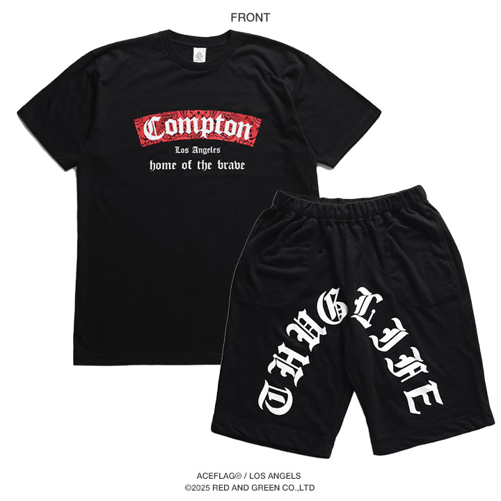 ACEFLAG ACE FLAG 上下セット 半袖 ブランド Tシャツ ハーフ