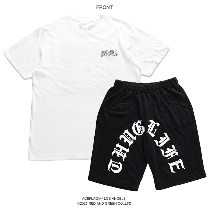ACEFLAG（エースフラッグ） 上下セット 半袖 ブランド Tシャツ ハーフ