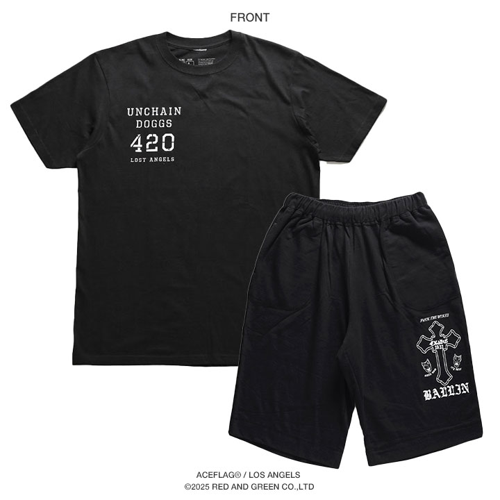 ACEFLAG（エースフラッグ） セットアップ 半袖 ブランド Tシャツ