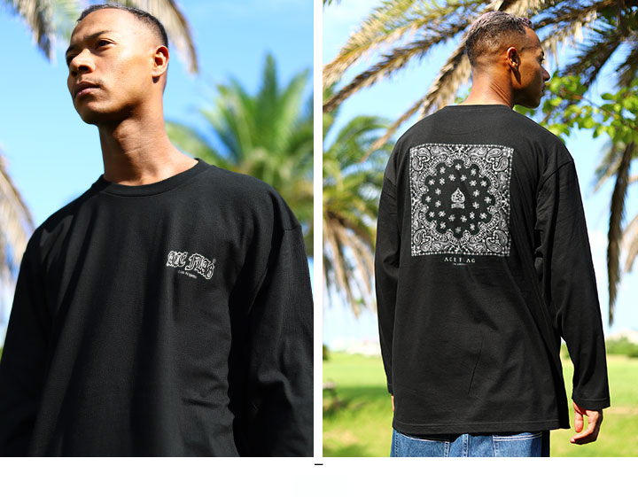 ACEFLAG（エースフラッグ） ロンT 大きいサイズ Tシャツ 長袖 おしゃれ